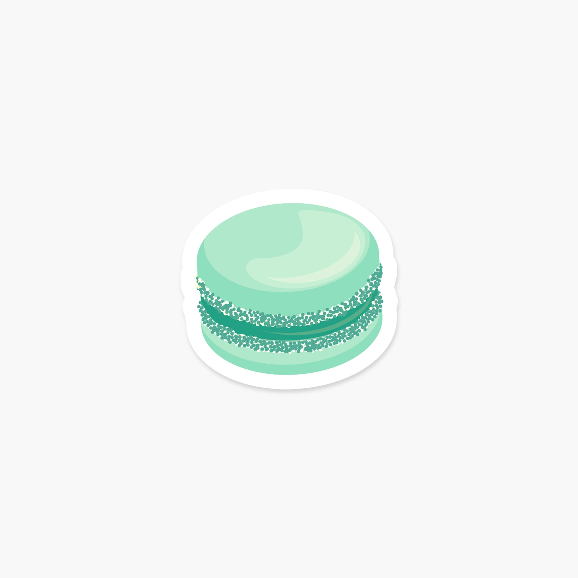 Macaroon Mint - Food Sticker | Footnotes Paper