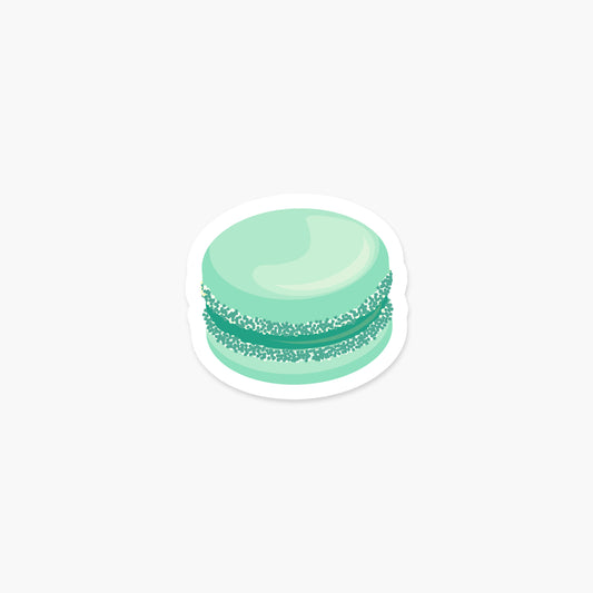 Macaroon Mint - Food Sticker | Footnotes Paper