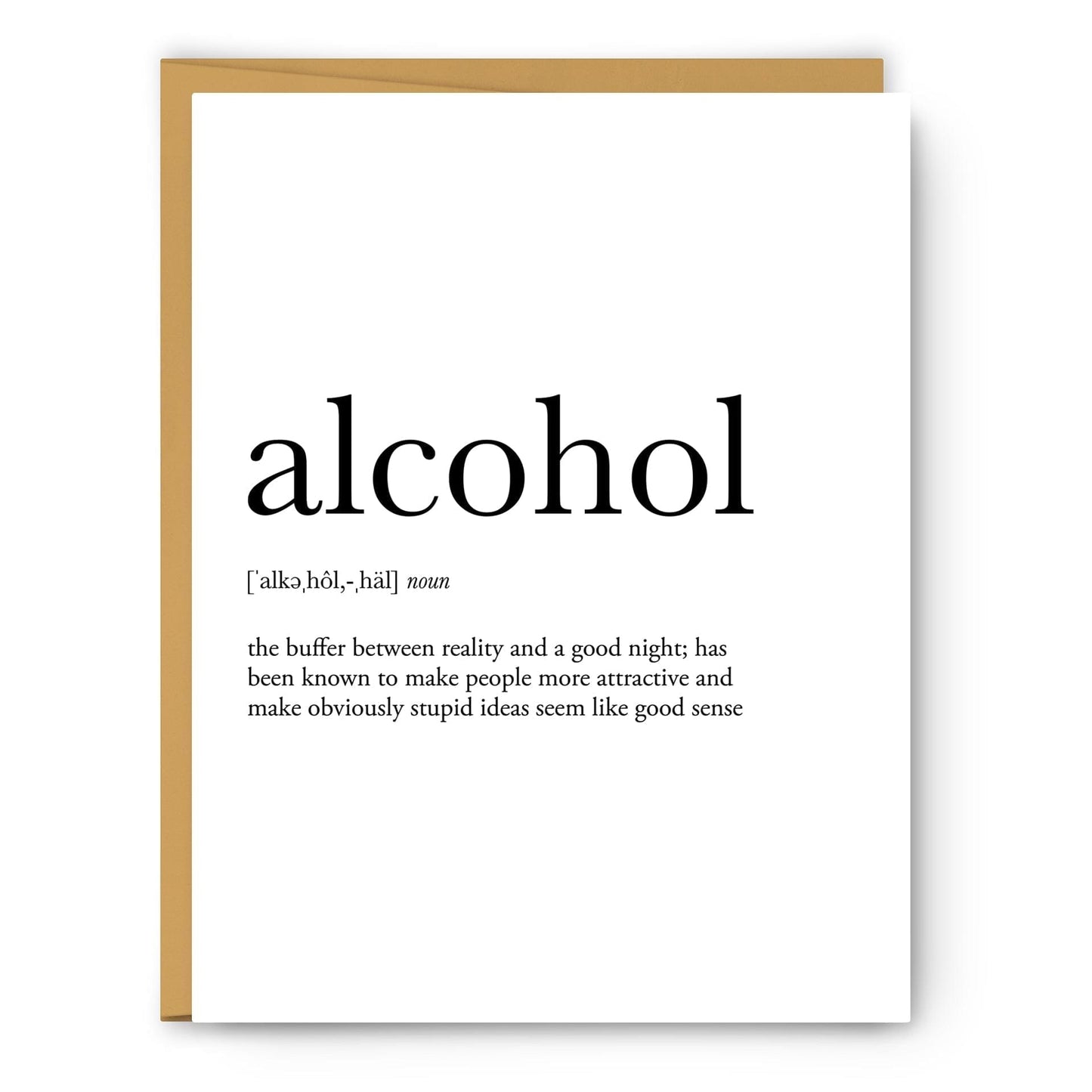 Alcohol - Greeting Card