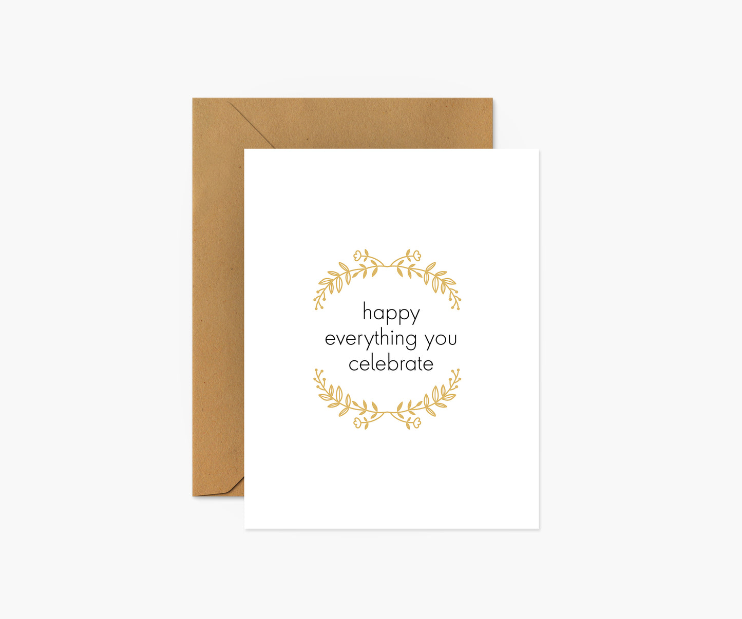 Happy Everything You Celebrate Christmas Card | Footnotes Paper