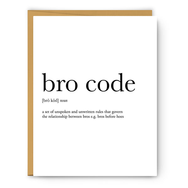 Footnotes | Bro Code Definition - Unframed Art Print Or Greeting Card ...