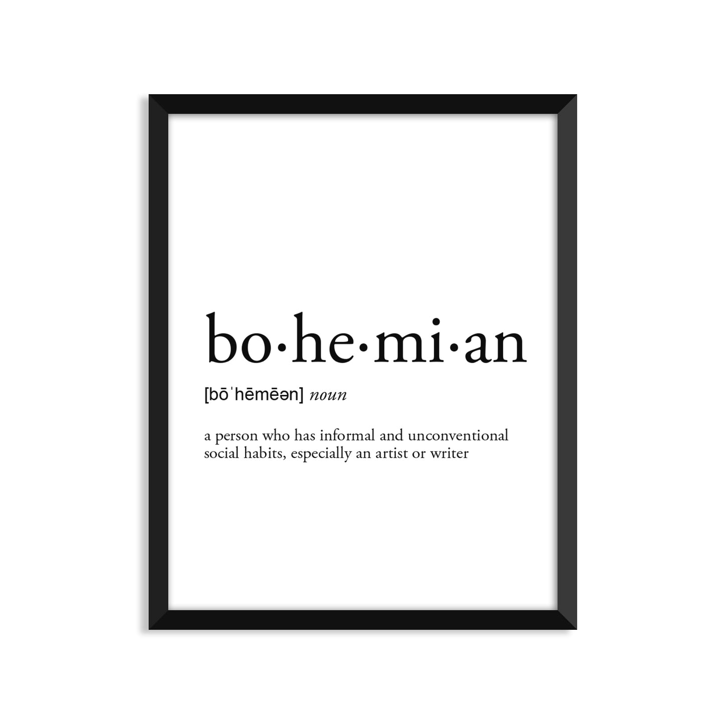 Bohemian Definition Everyday Card