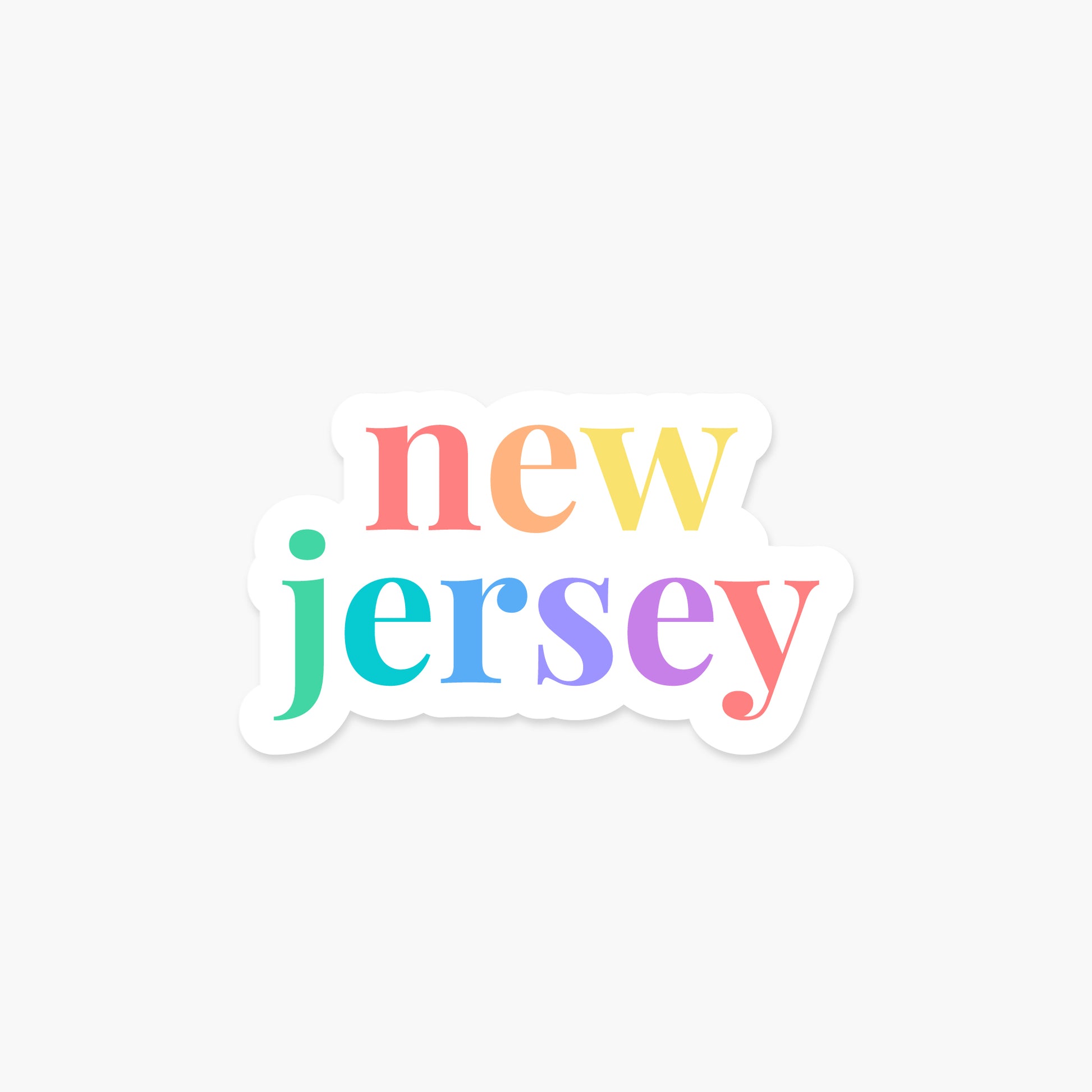 New Jersey US State - Everyday Sticker | Footnotes Paper