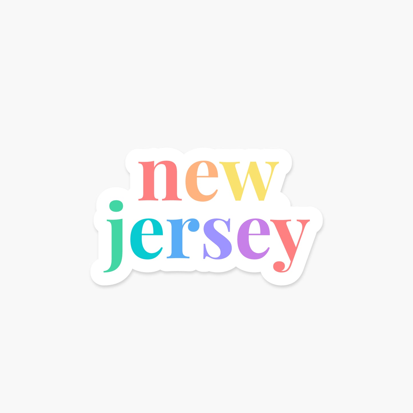 New Jersey US State - Everyday Sticker | Footnotes Paper