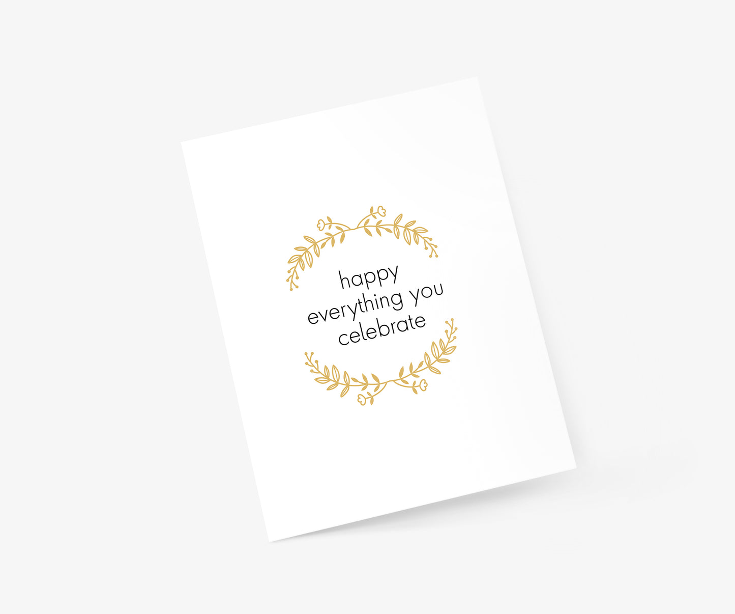 Happy Everything You Celebrate Christmas Card | Footnotes Paper