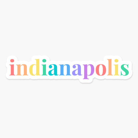 Indianapolis, Indiana - Everyday Sticker | Footnotes Paper