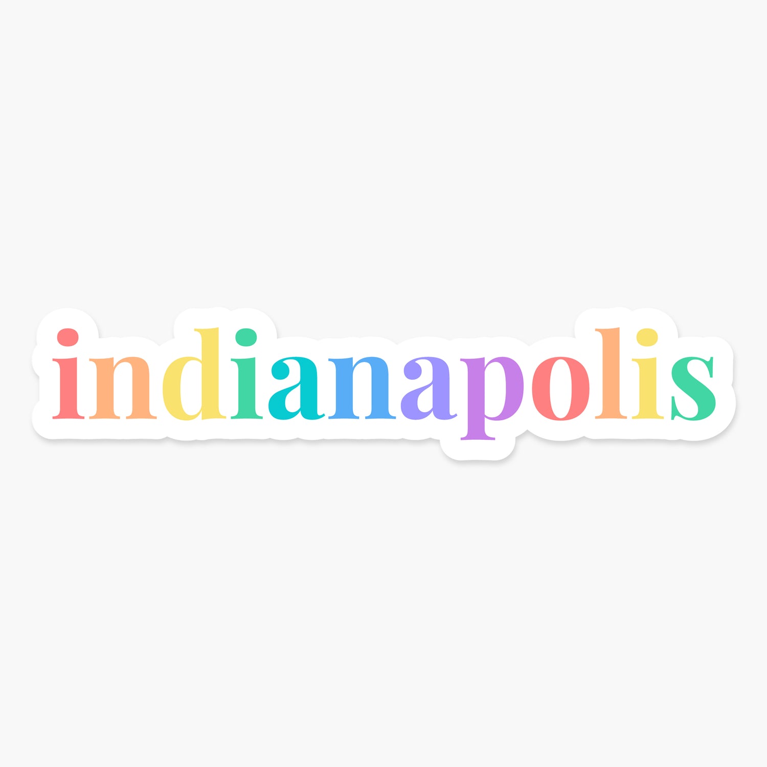 Indianapolis, Indiana - Everyday Sticker | Footnotes Paper