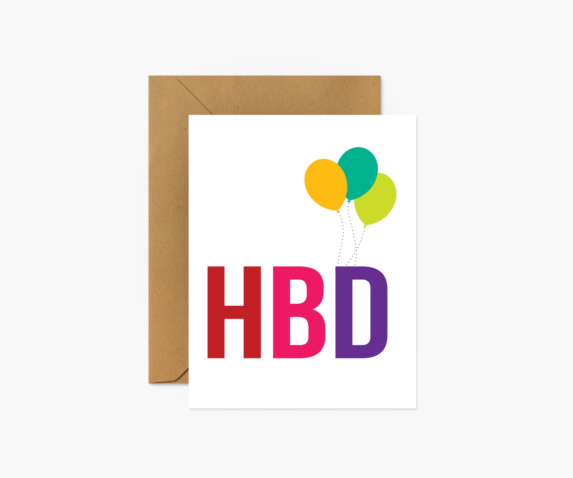 HBD Birthday Card | Footnotes Paper