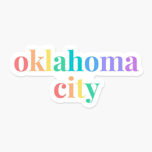 Oklahoma City, Oklahoma - Everyday Sticker | Footnotes Paper