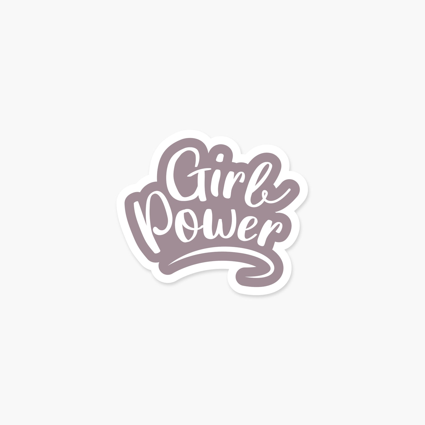 Girl Power Purple - Feminist Sticker | Footnotes Paper