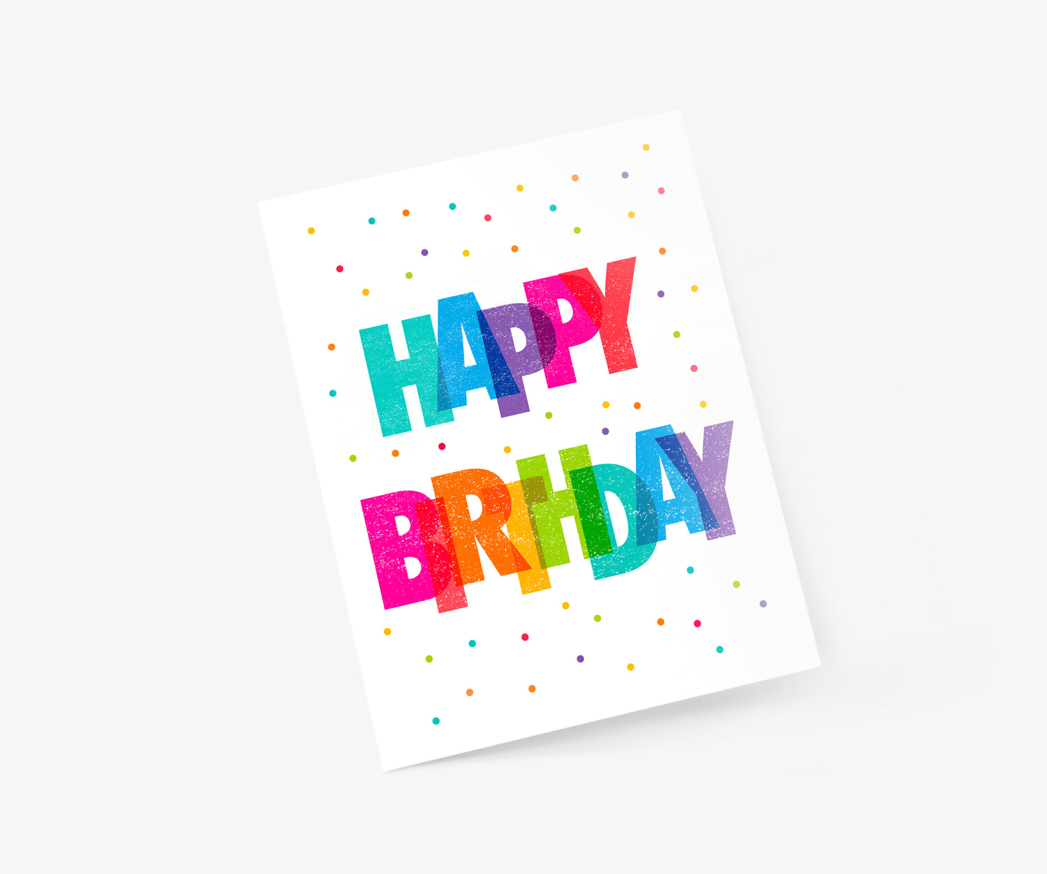 Happy Birthday Colorful Birthday Card | Footnotes Paper