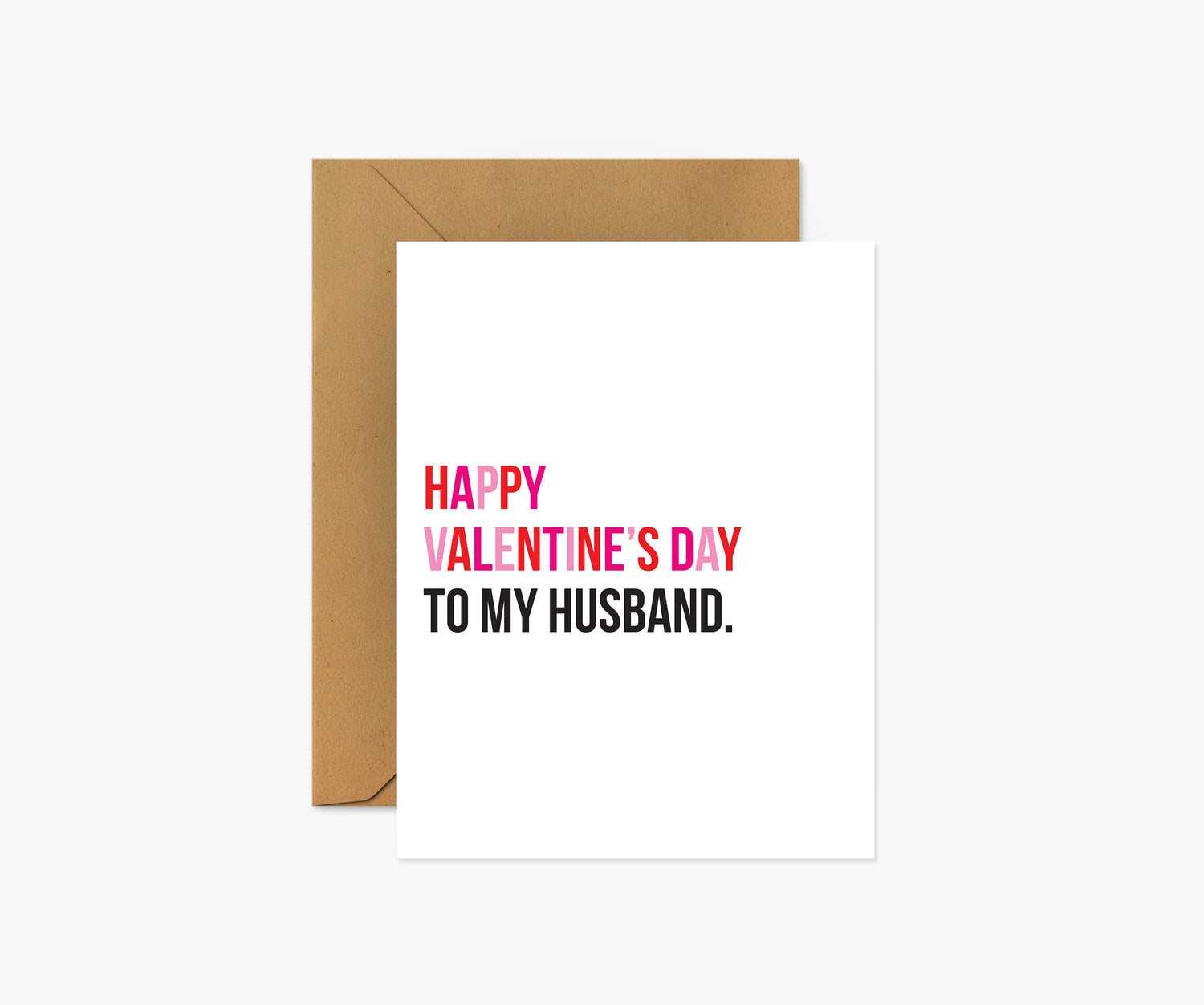 To My Husband - Valentine's Day Card | Footnotes Paper