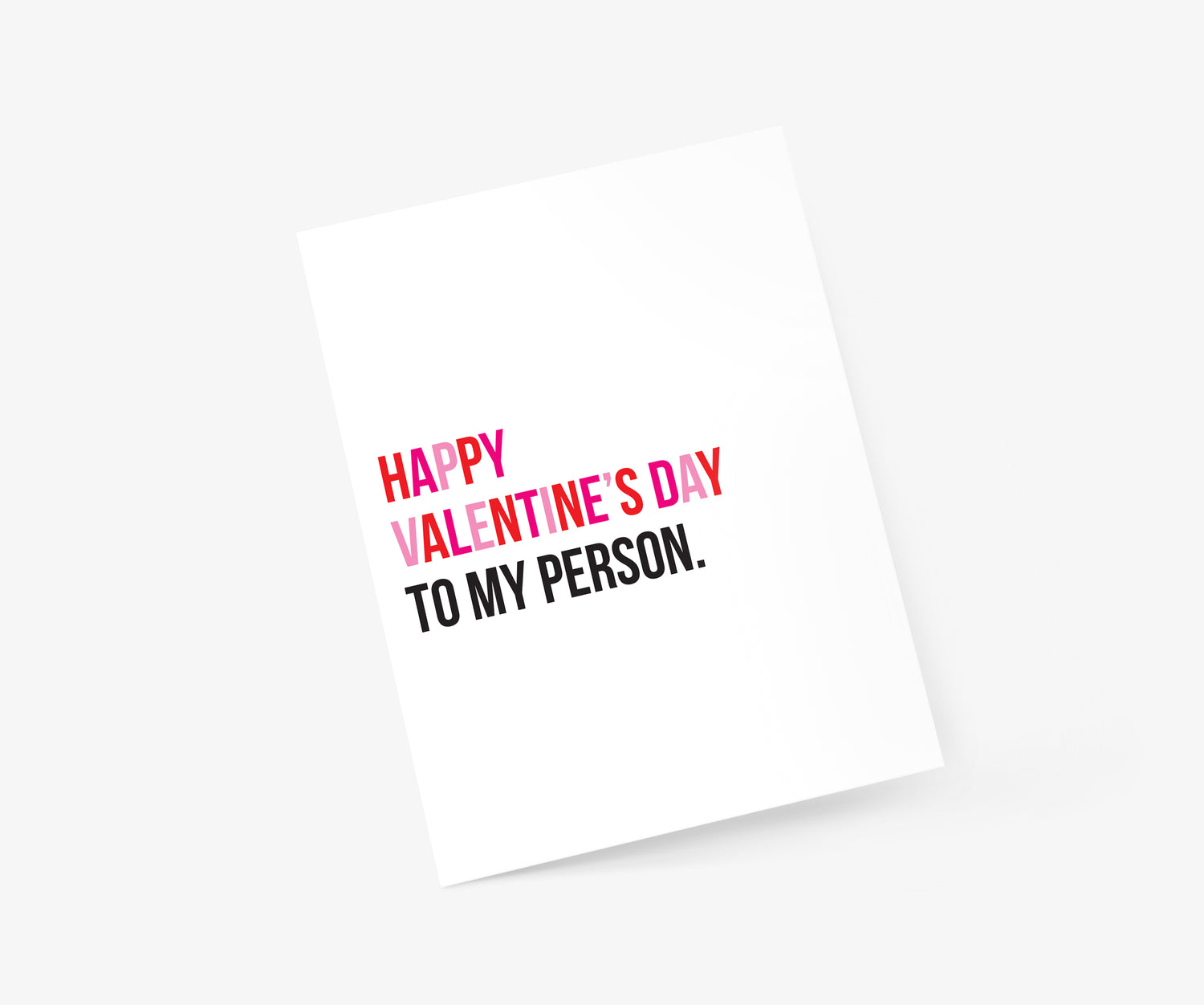 To My Person - Valentine's Day Card | Footnotes Paper
