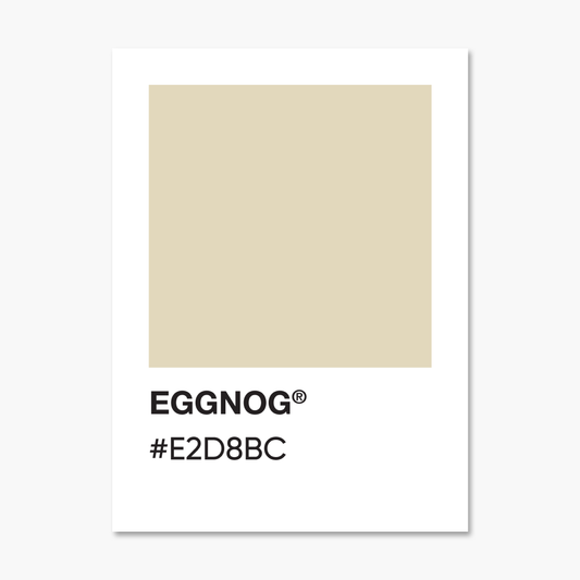 Eggnog Color Palette Sticker | Footnotes Paper