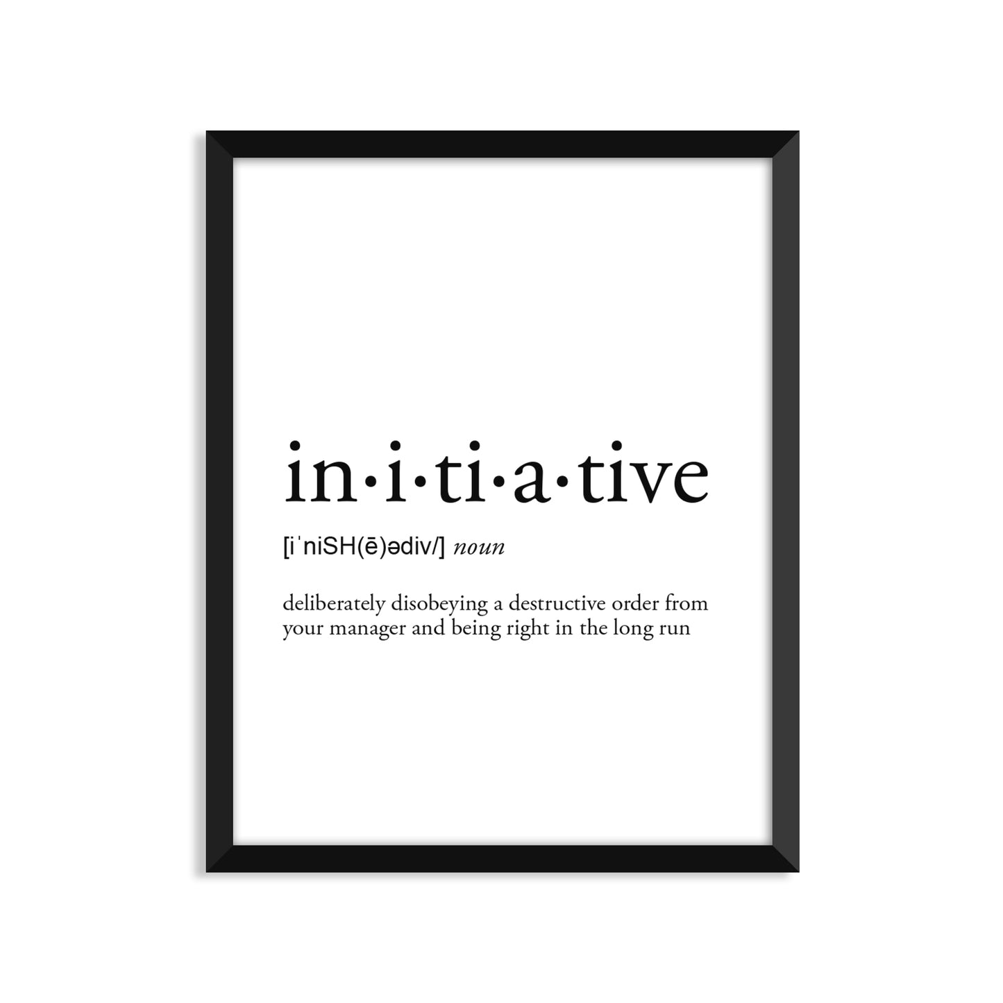 Initiative Definition - Unframed Art Print Or Greeting Card