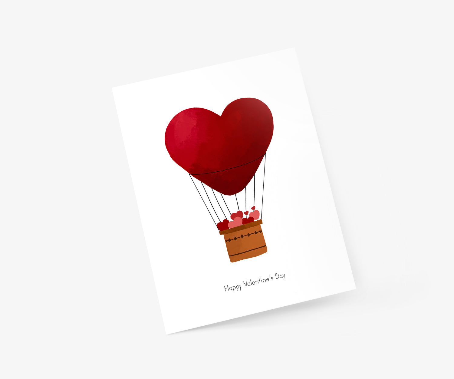 Hot Air Balloon - Valentine's Day Card