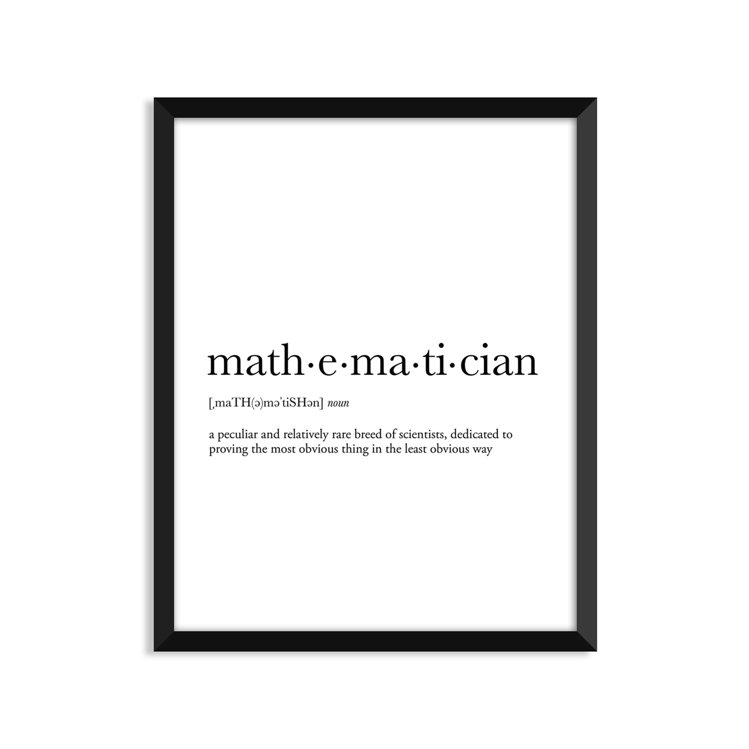 Mathematician Definition Everyday Card