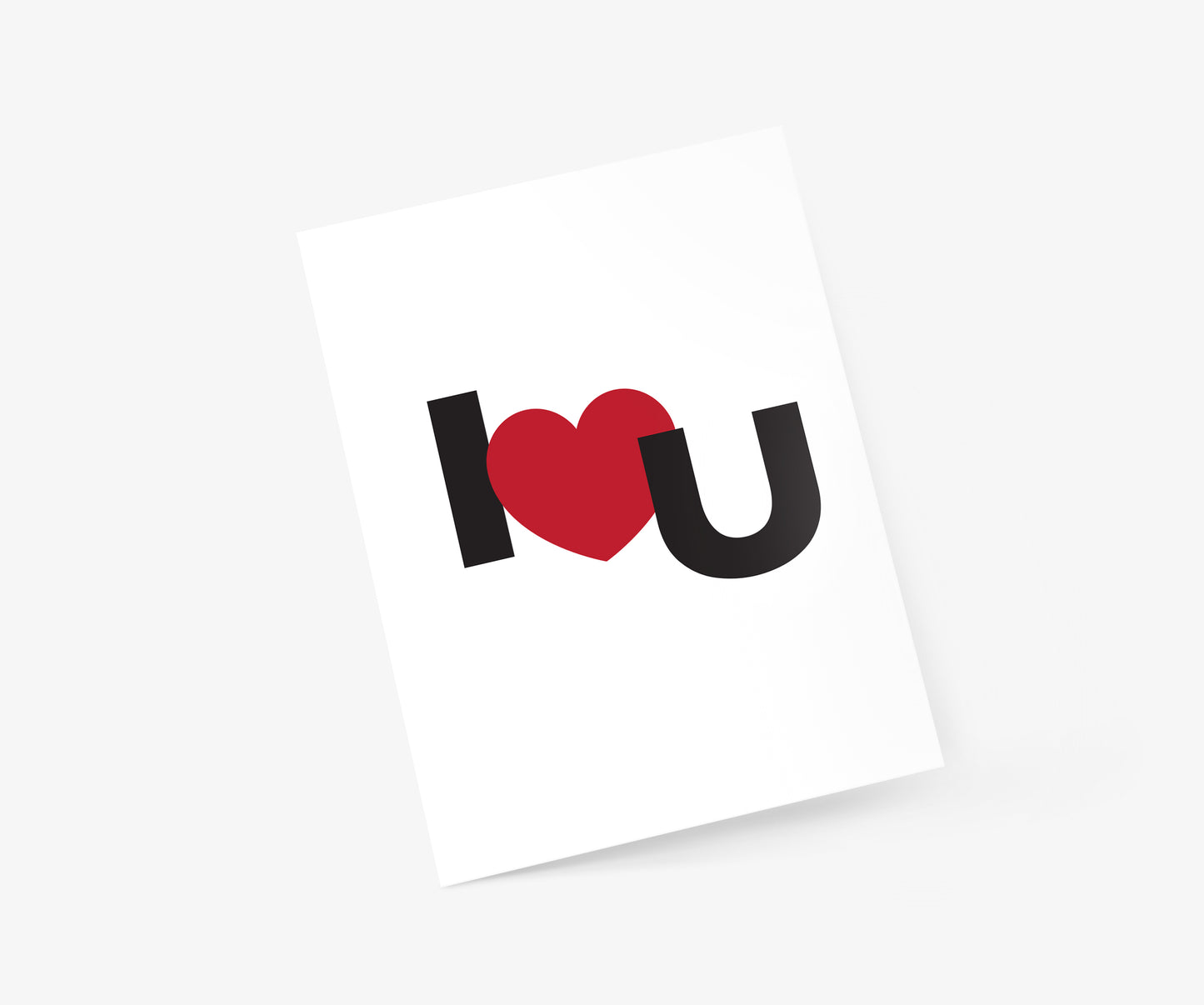 I Heart You - Valentine's Day Card | Footnotes Paper