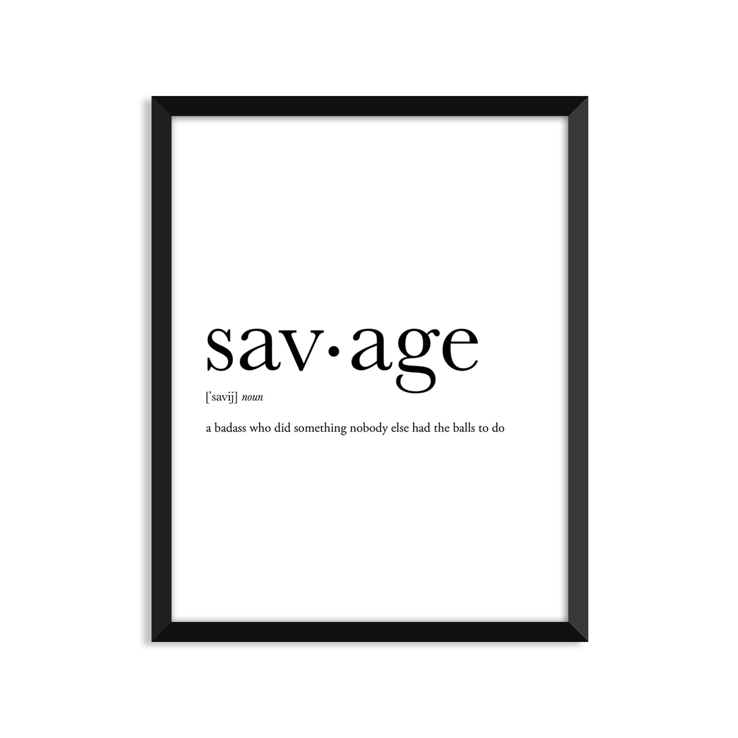 Savage Definition Everyday Card