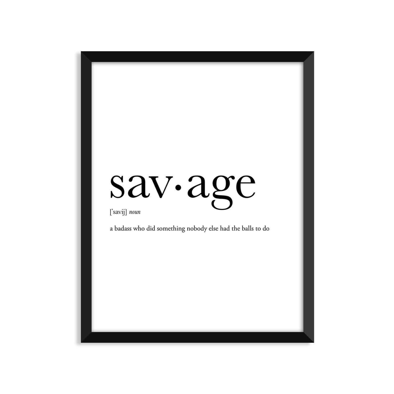 Savage Definition Everyday Card