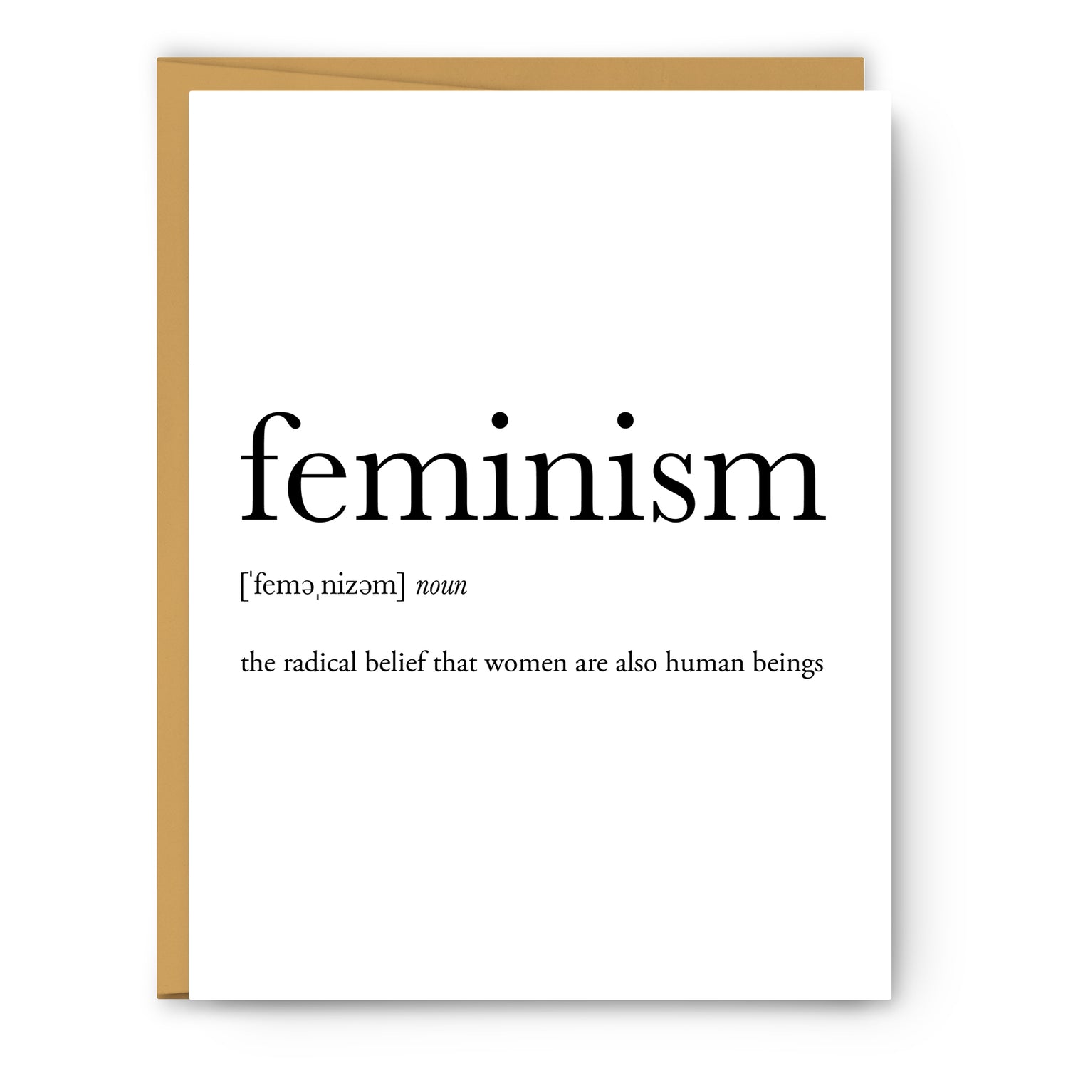 Feminism Definition Everyday Card