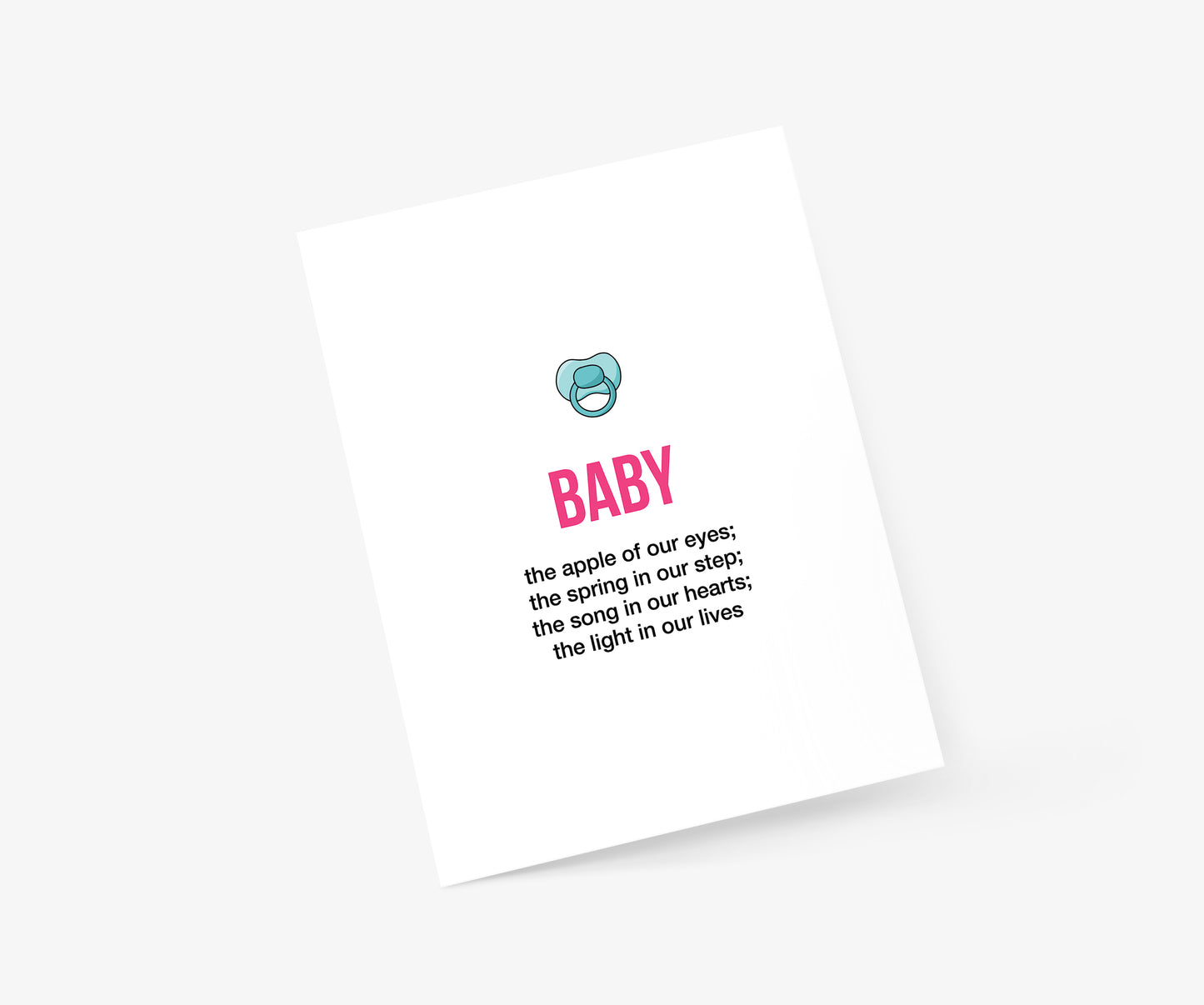 Baby Definition Illustration Baby Card | Footnotes Paper