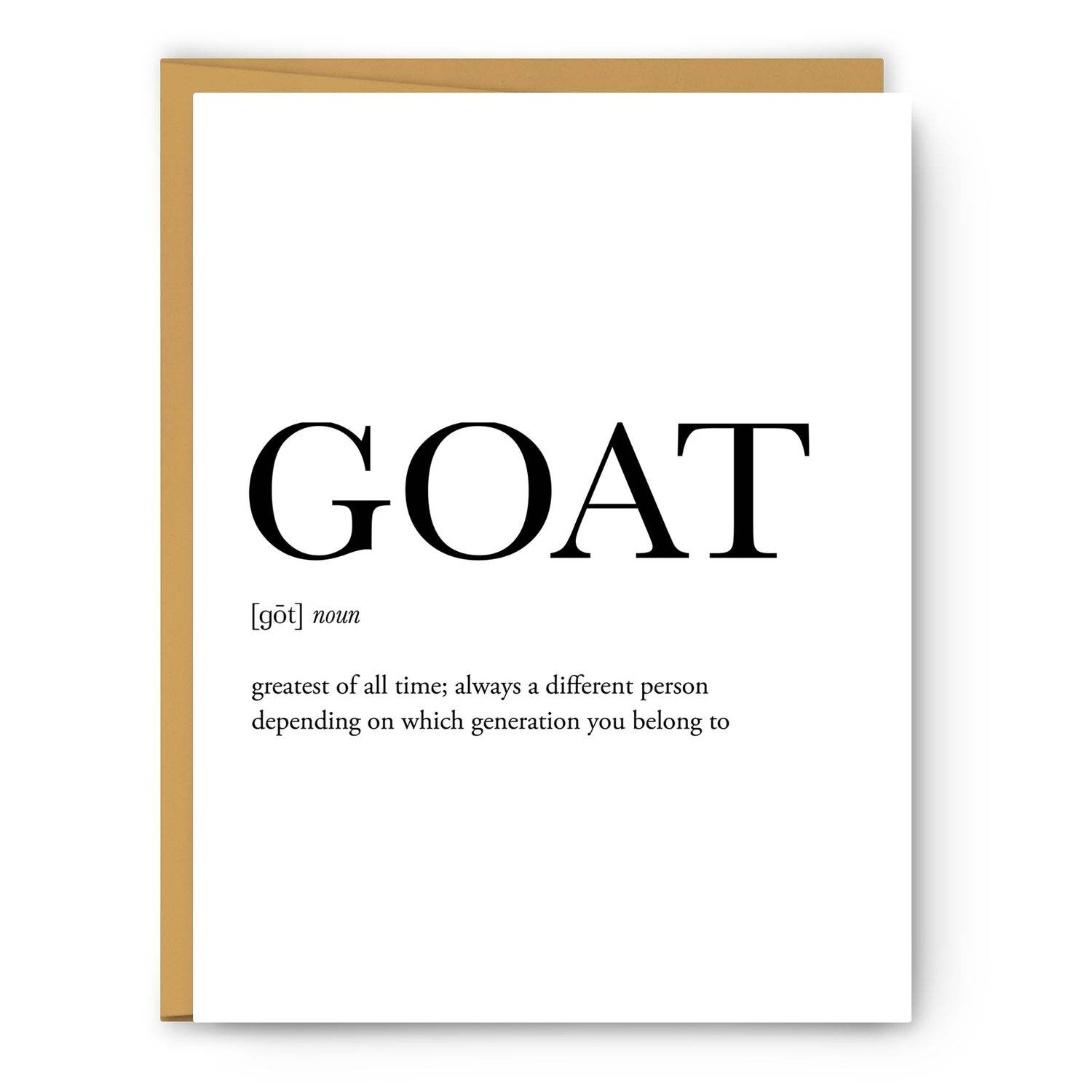 Goat Definition Everyday Card