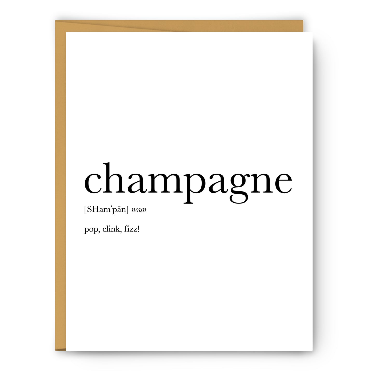 Champagne Definition Everyday Card