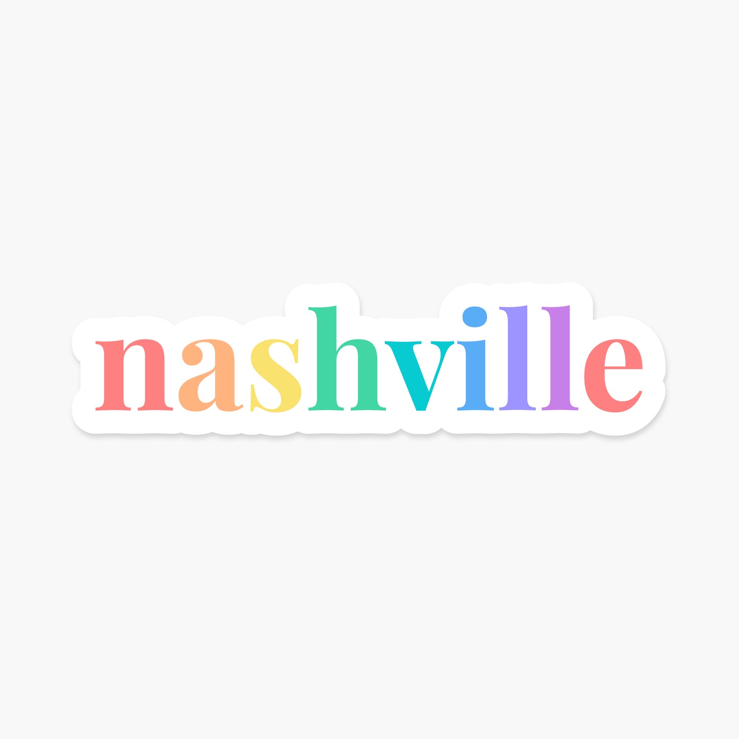 Nashville, Tennessee - Everyday Sticker | Footnotes Paper