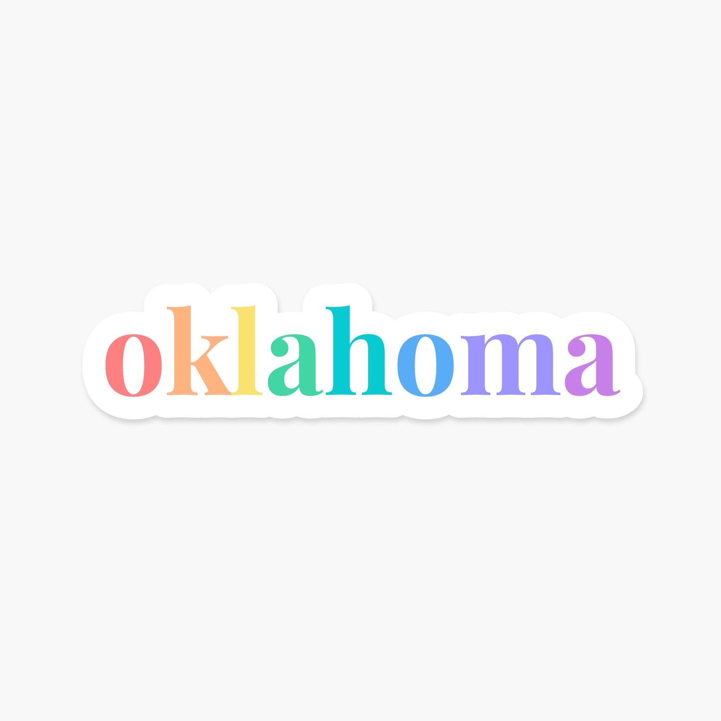 Oklahoma US State - Everyday Sticker | Footnotes Paper