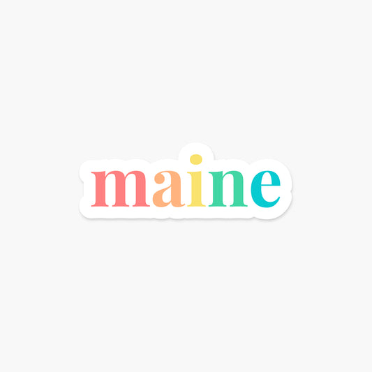 Maine US State - Everyday Sticker | Footnotes Paper