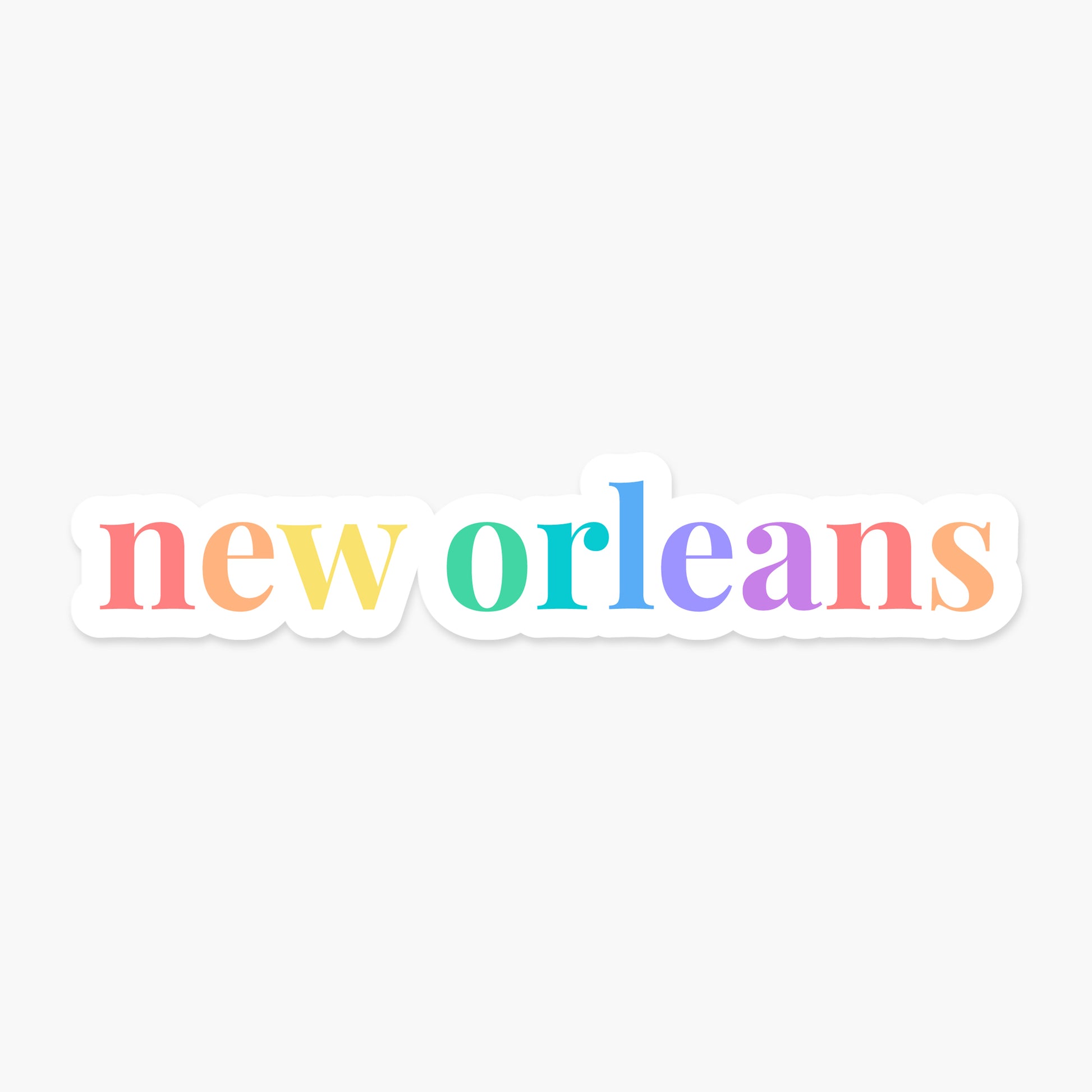 New Orleans, Louisiana - Everyday Sticker | Footnotes Paper