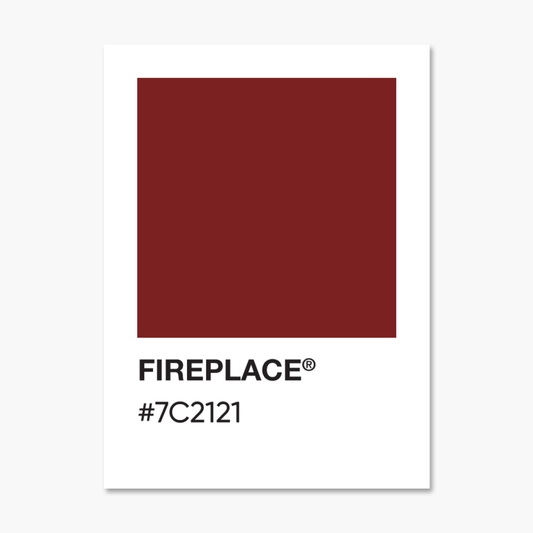 Fireplace Color Palette Sticker | Footnotes Paper