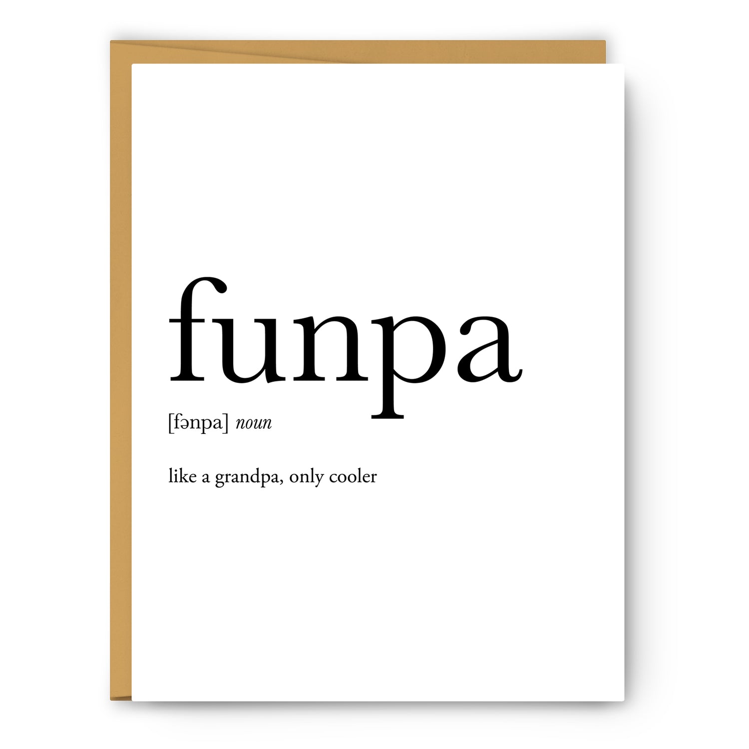 Funpa Definition - Unframed Art Print Or Greeting Card