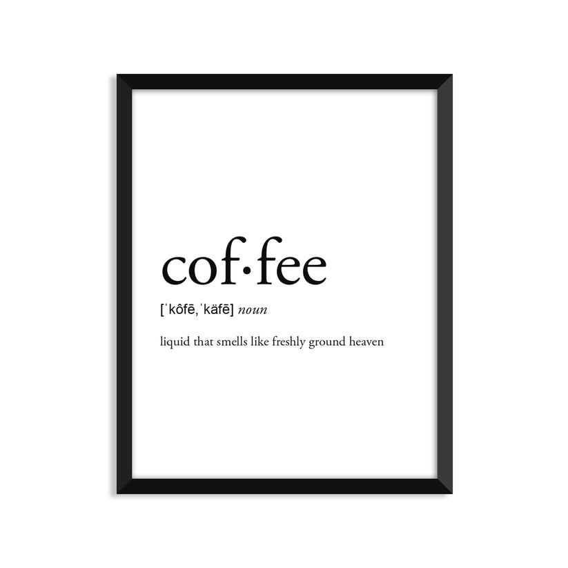 Coffee Definition (magical) Everyday Card – Footnotes Paper