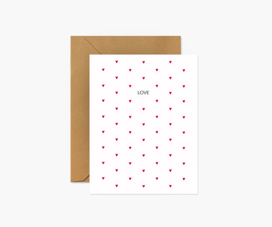 Love Hearts - Love & Friendship Card | Footnotes Paper