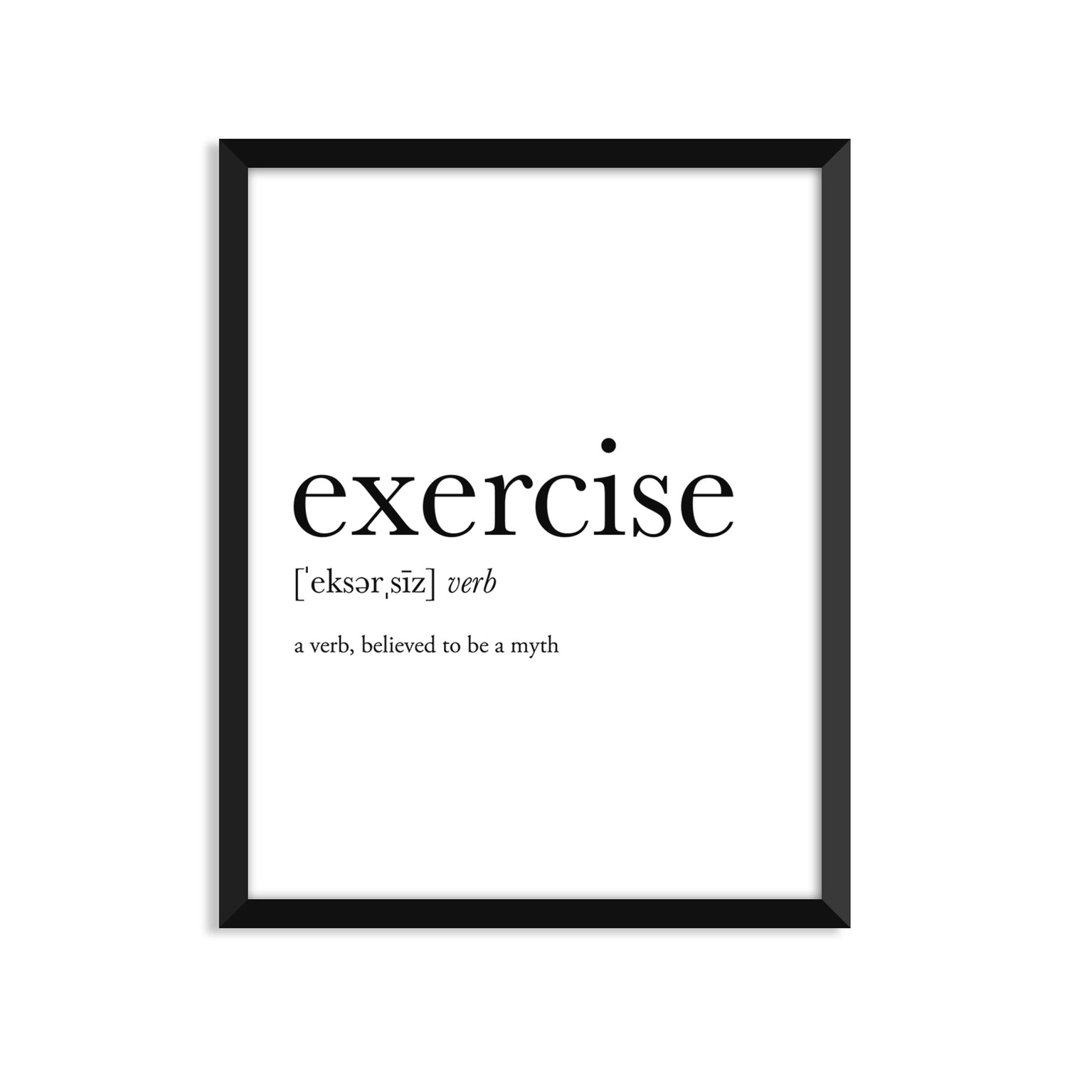 Exercise Definition - Unframed Art Print Or Greeting Card