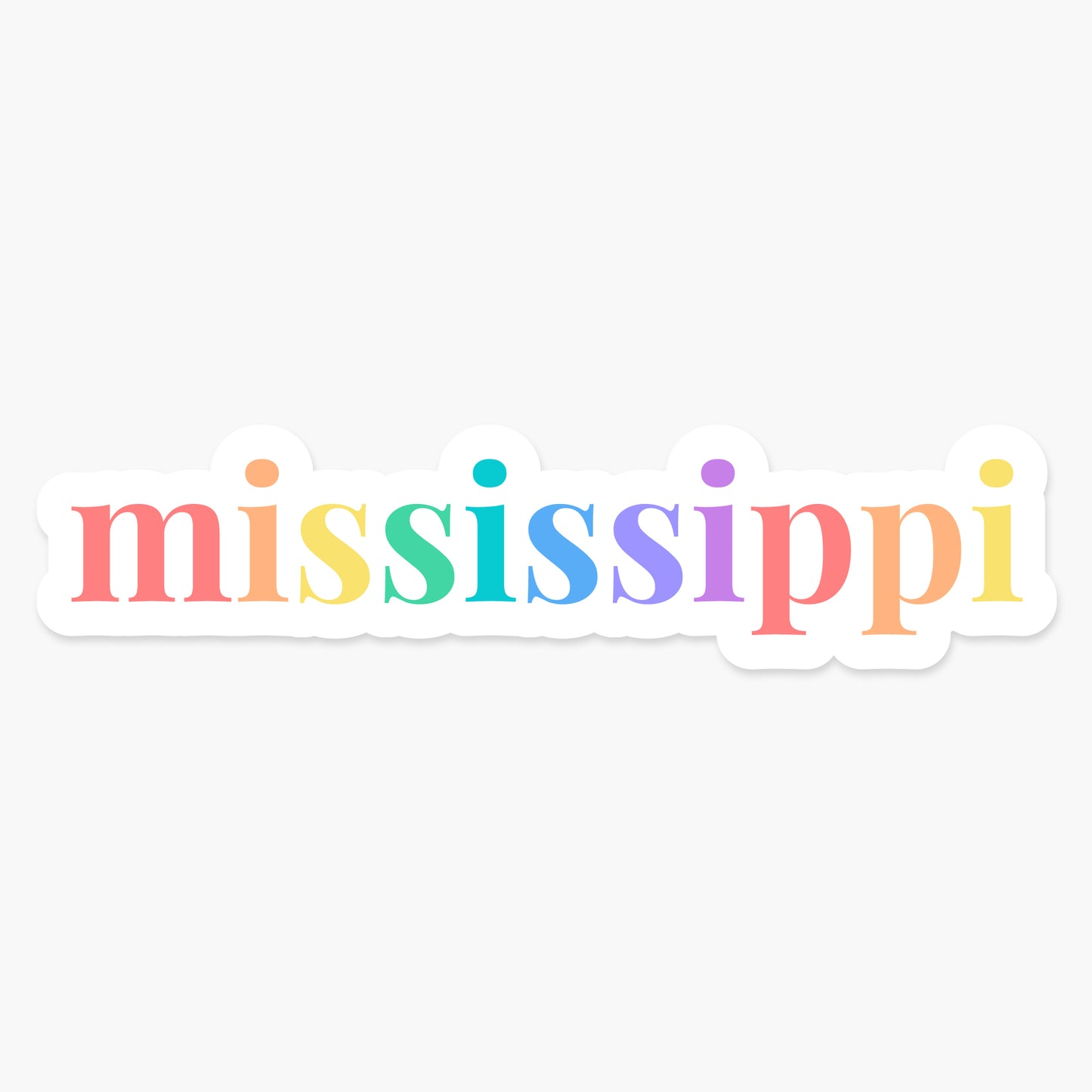 Mississippi US State - Everyday Sticker | Footnotes Paper