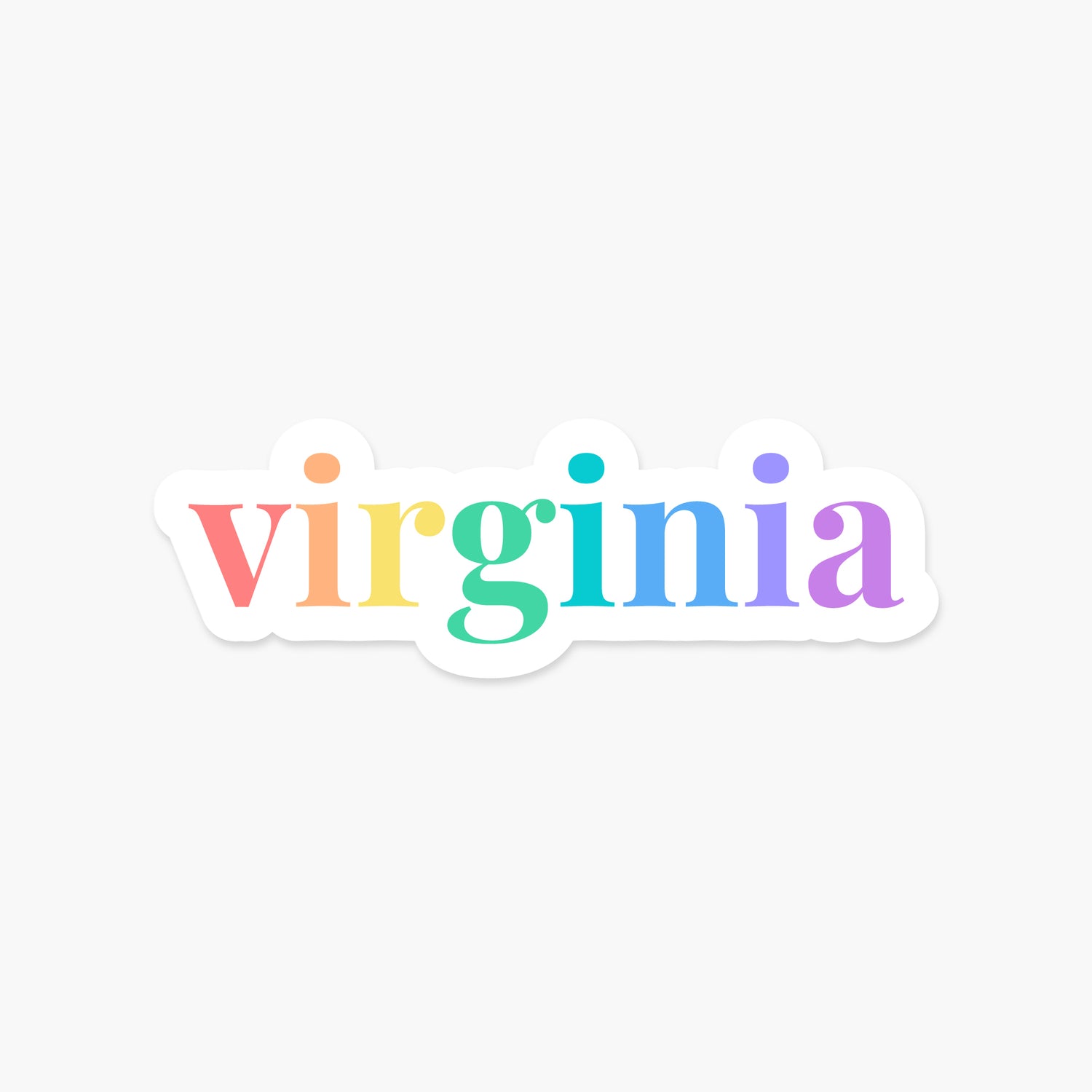 Virginia US State - Everyday Sticker | Footnotes Paper