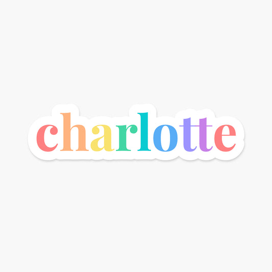 Charlotte, North Carolina - Everyday Sticker | Footnotes Paper