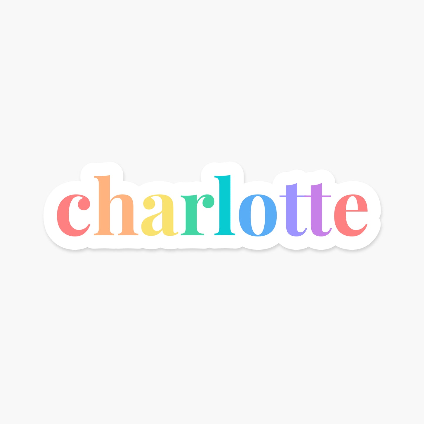 Charlotte, North Carolina - Everyday Sticker | Footnotes Paper