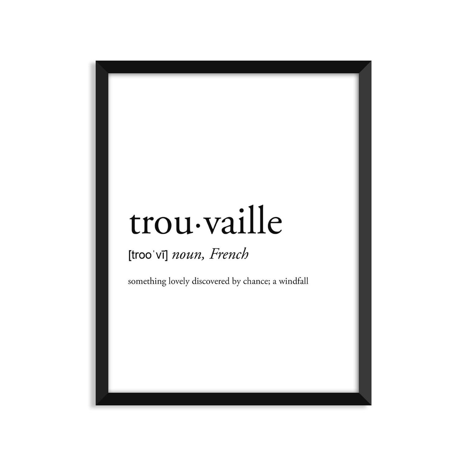 Trouvaille Definition - Unframed Art Print Or Greeting Card