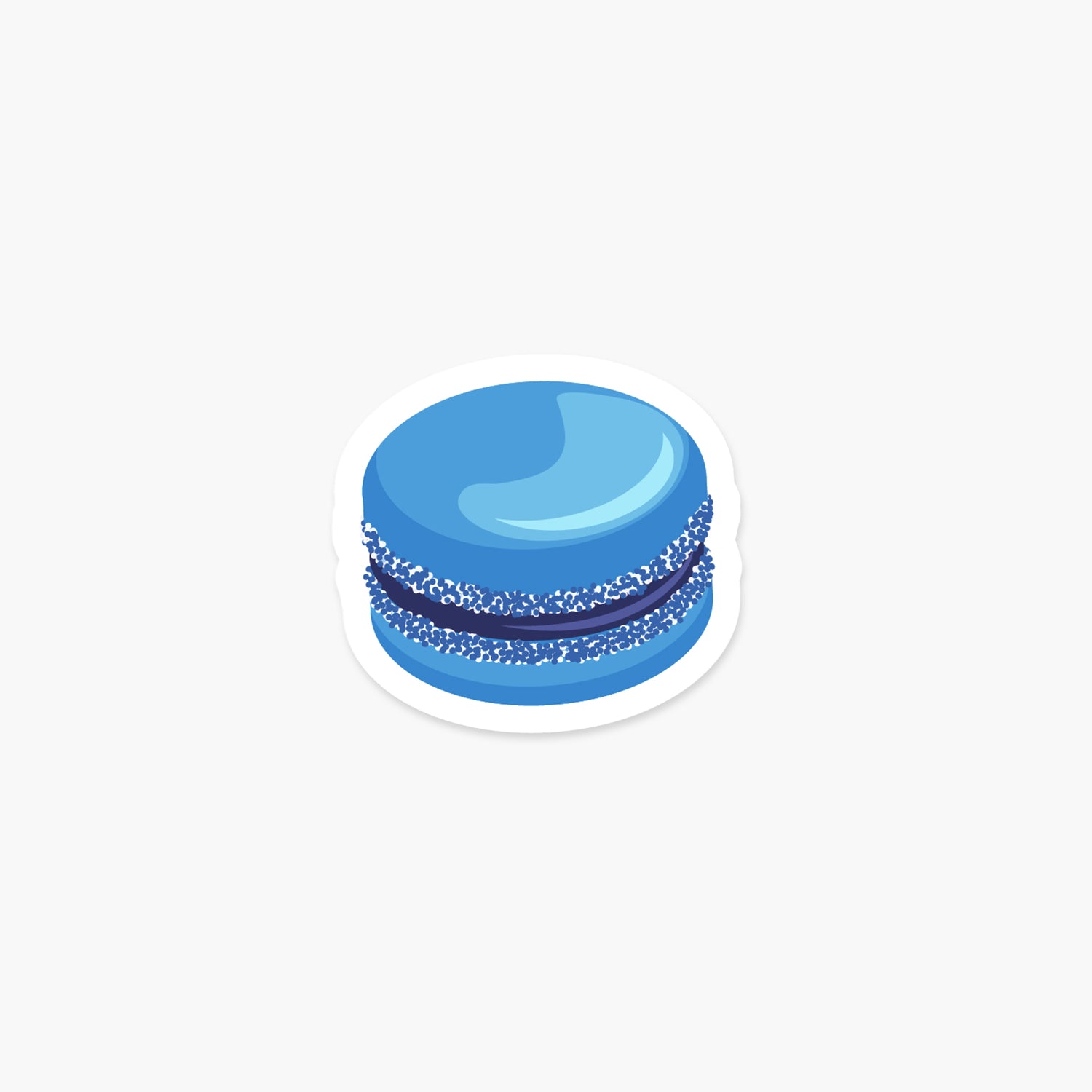 Macaron Blueberry - Food Sticker | Footnotes Paper