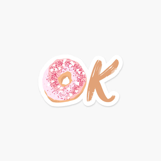 Donut OK - Everyday Sticker | Footnotes Paper
