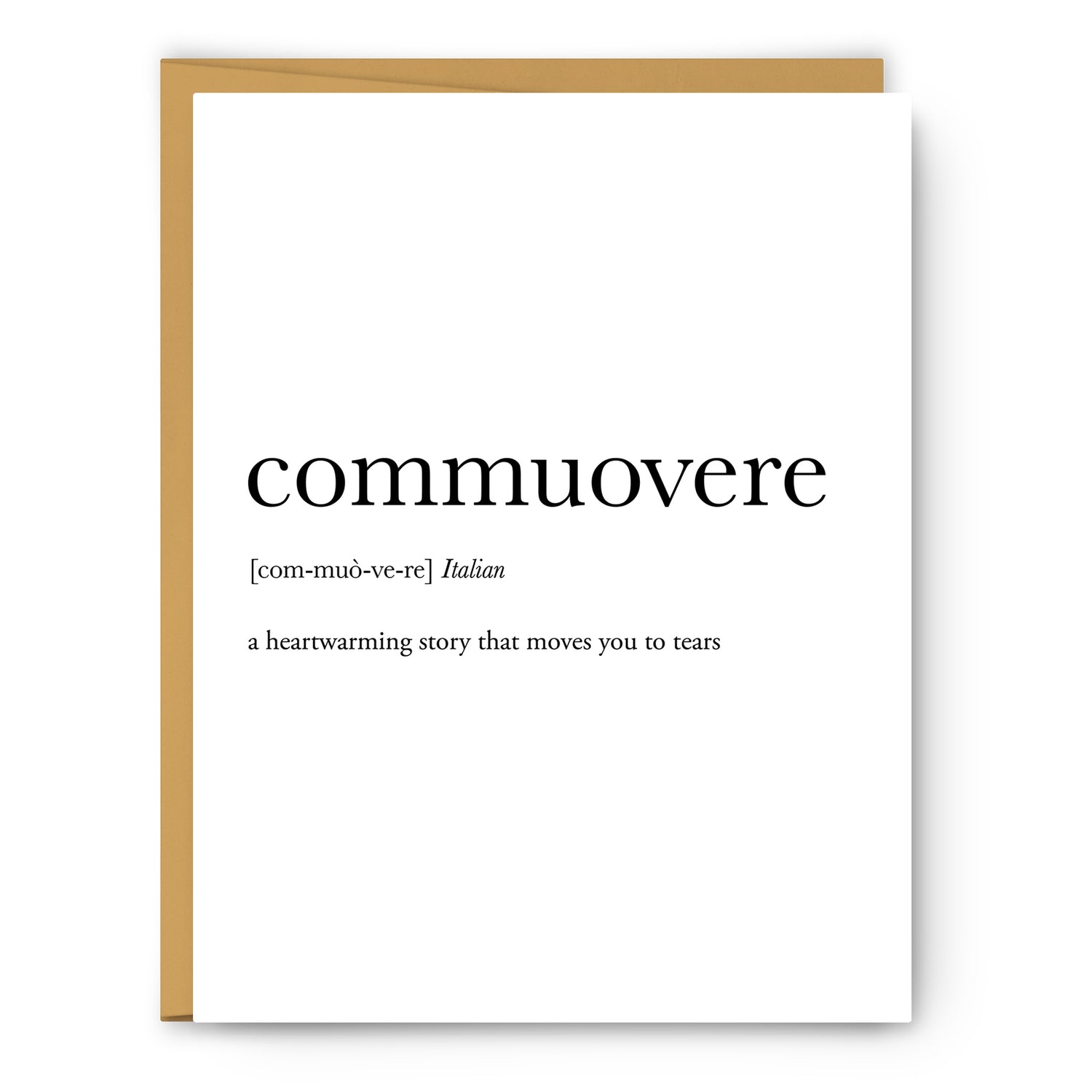 Commuovere Definition - Unframed Art Print Or Greeting Card