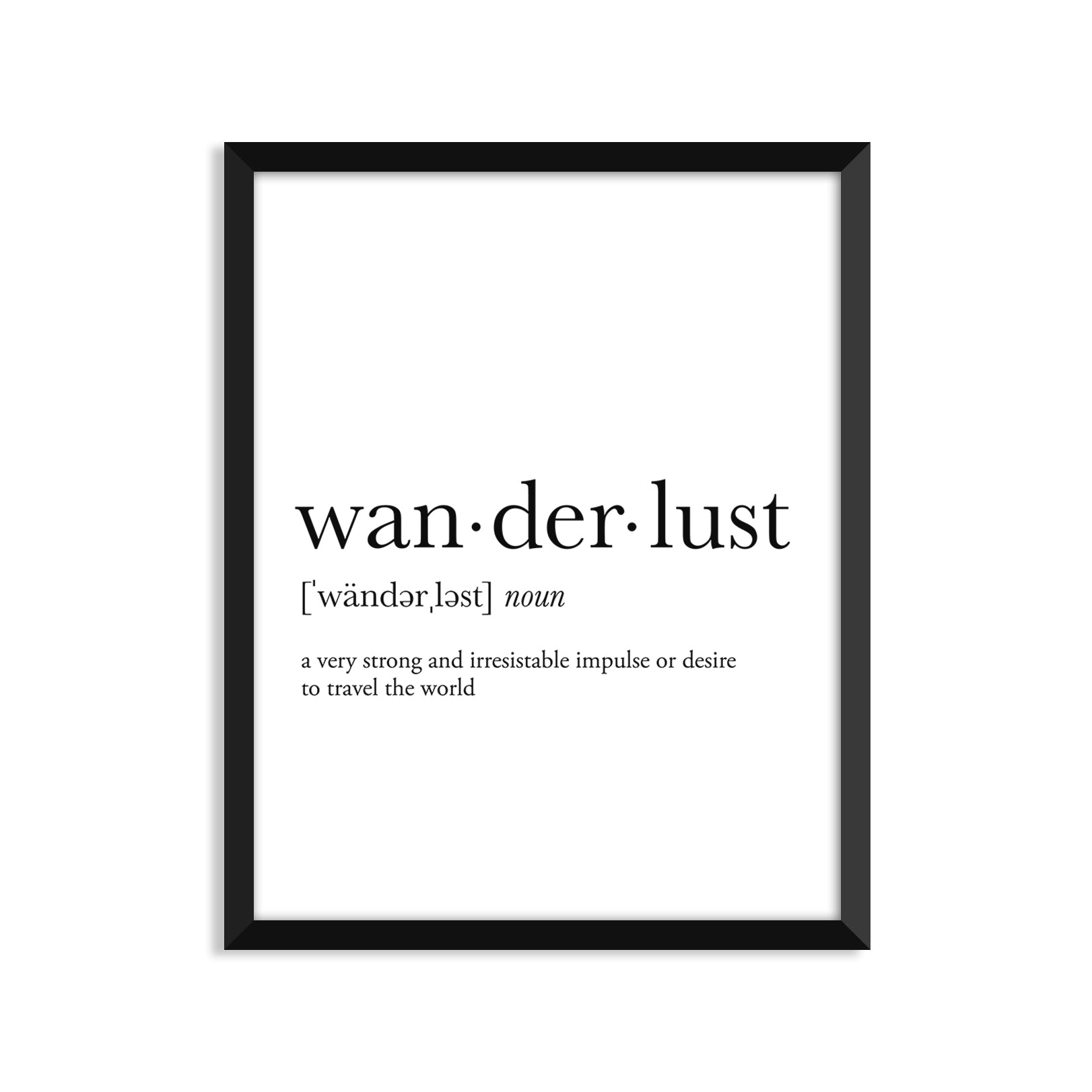 Wanderlust Definition Everyday Card