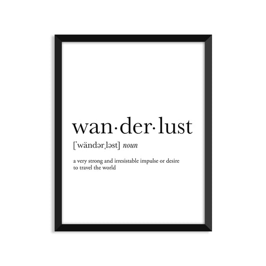 Wanderlust Definition Everyday Card