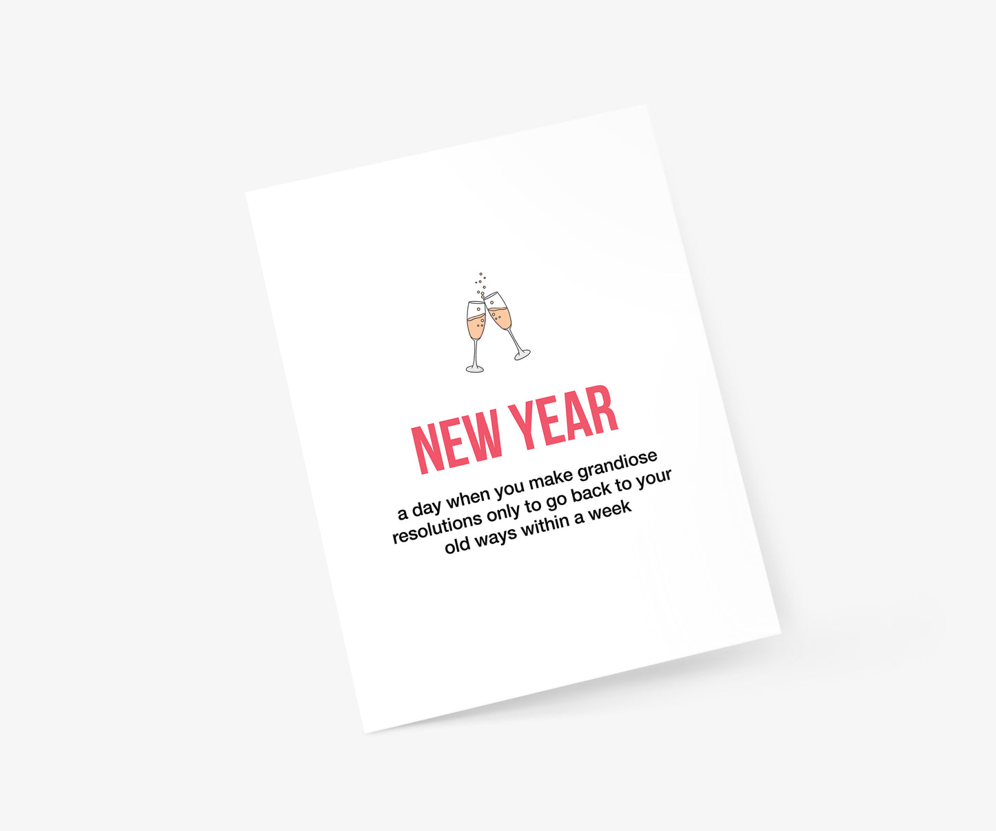 New Year Definition Illustration New Year's Greeting Card | Footnotes Paper