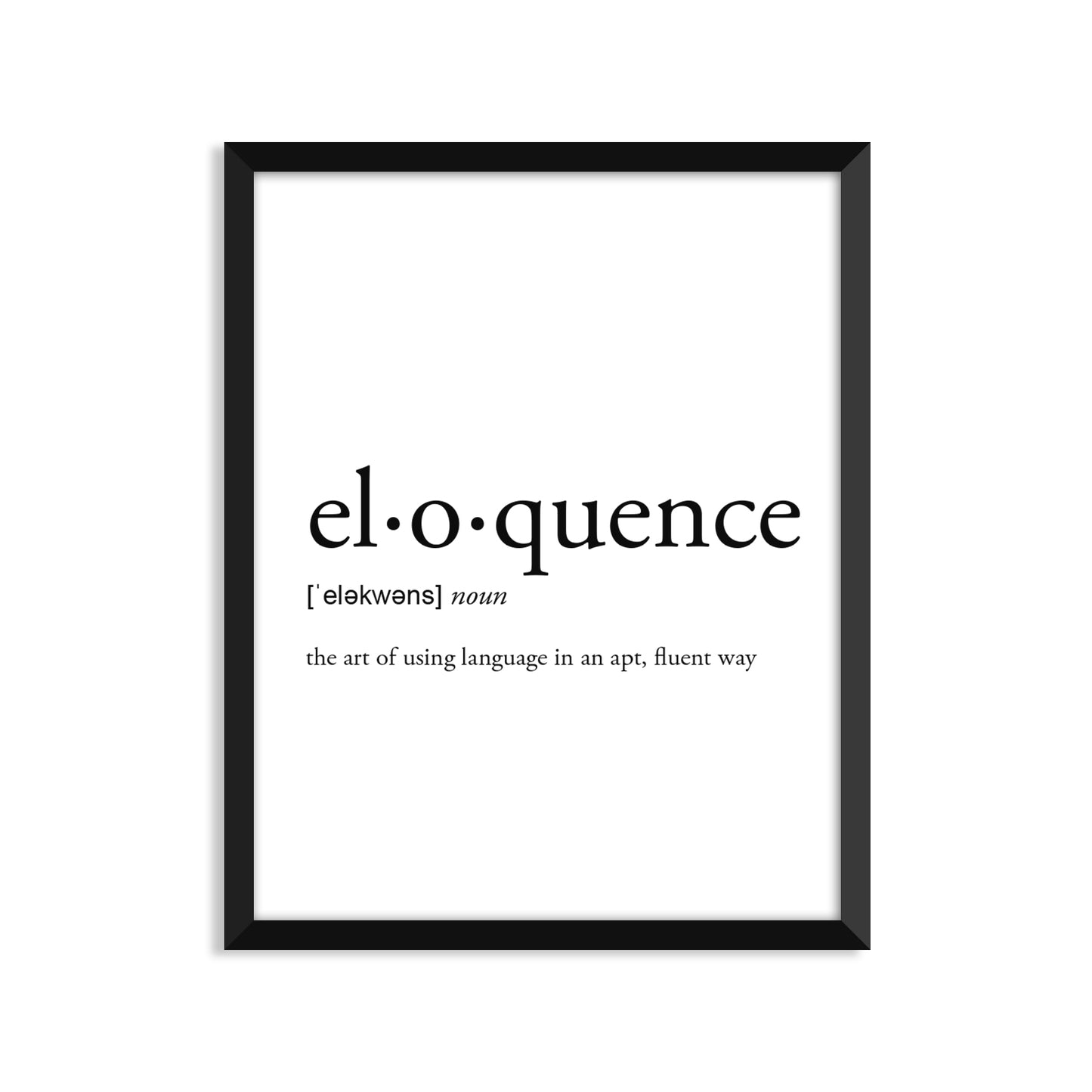 Eloquence Definition Everyday Card