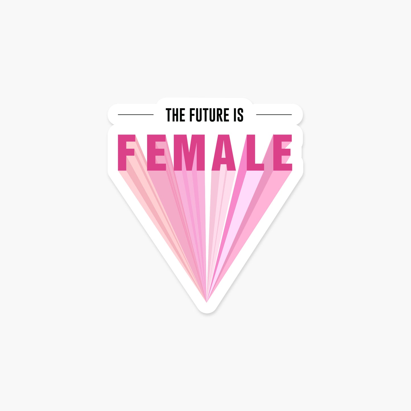 The Future Is Female - Feminist Sticker | Footnotes Paper